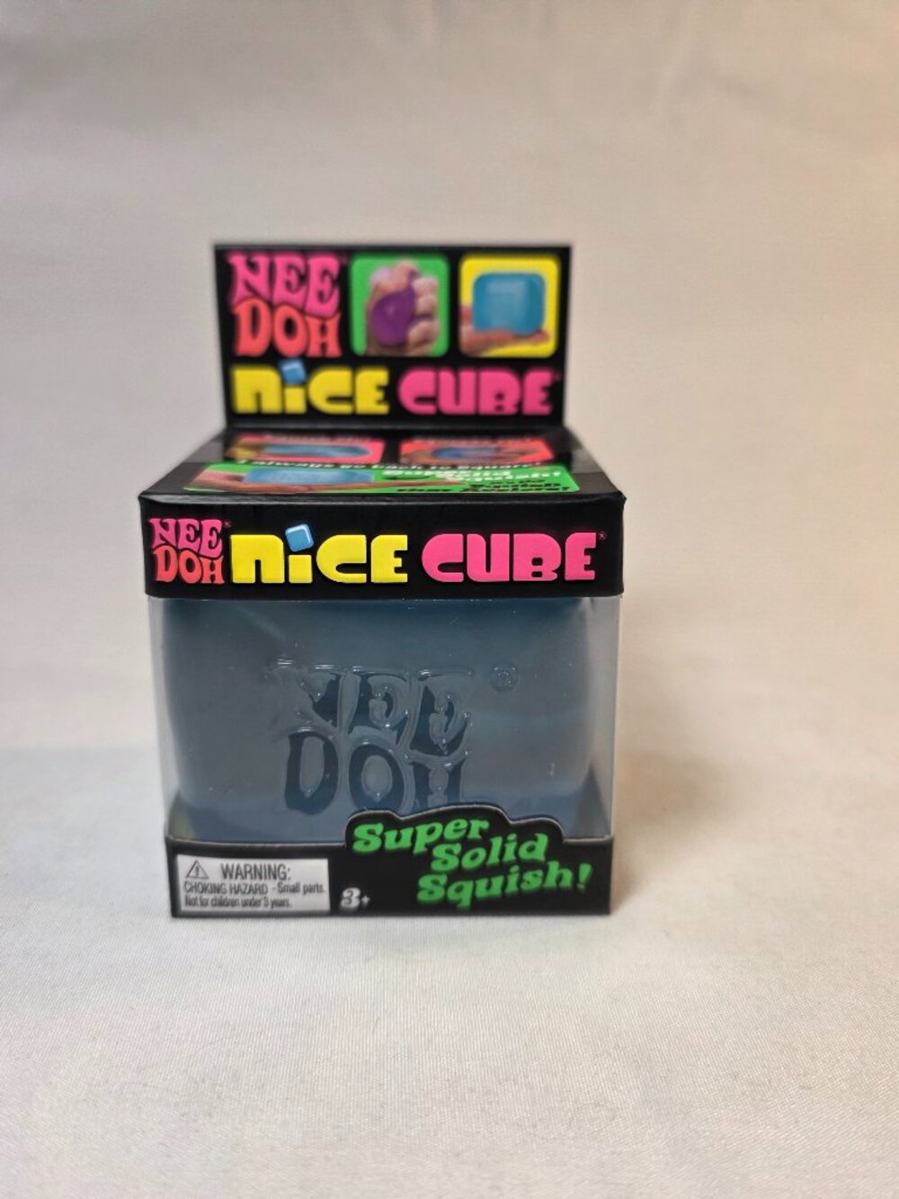 Nee Doh Nice Cube Super Solid Squish Color Blue New In Box Squishy Fun